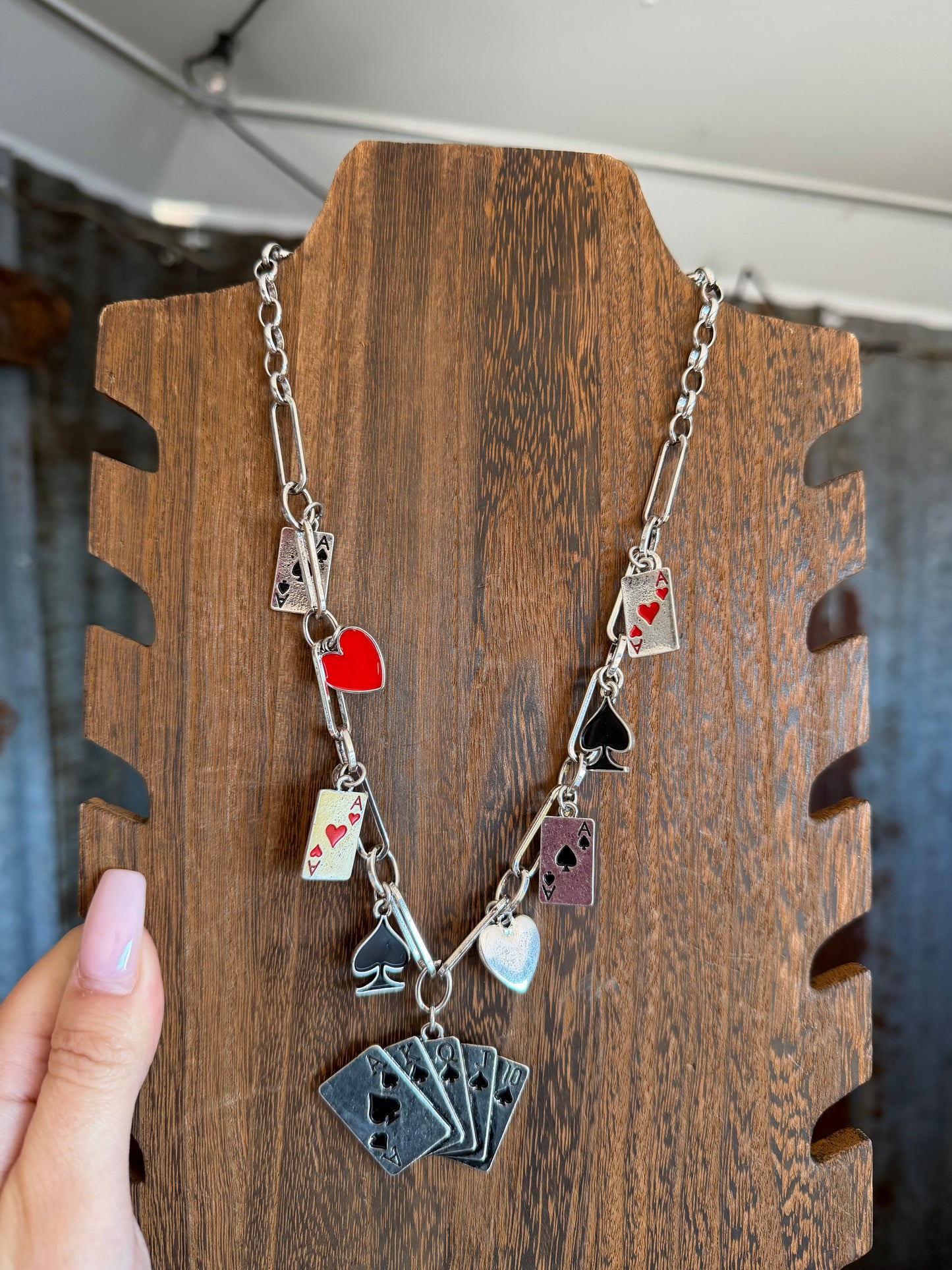 Card Charm Necklace