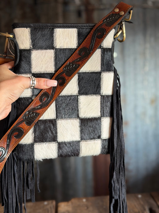 Checkered Crossbody