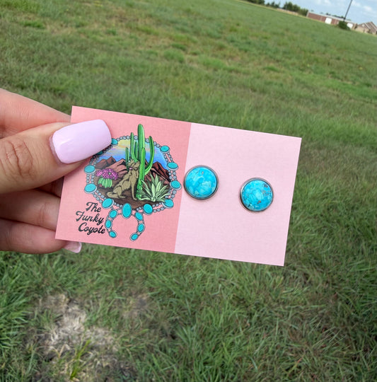 Turquoise Stud Earrings