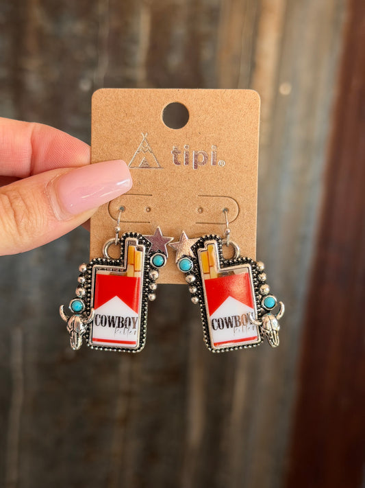 Cowboy Killer Earrings - Cigarette