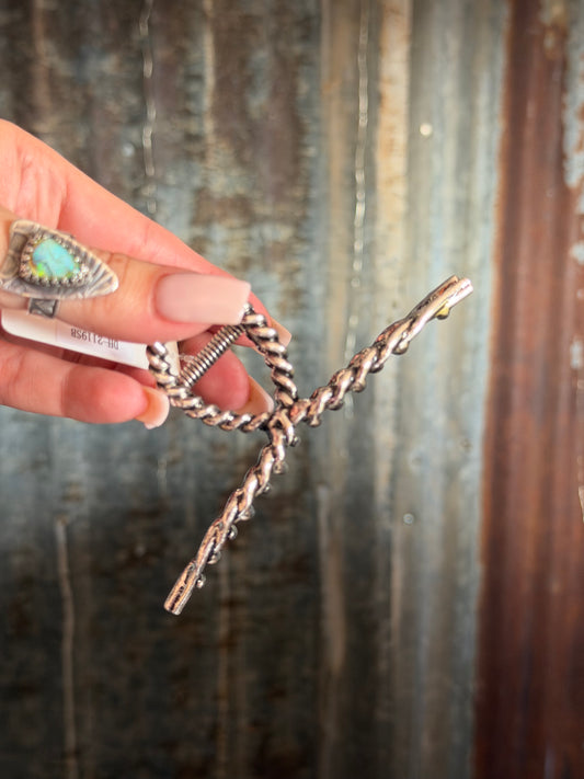 Metal Hair Clip - Twisted Wire