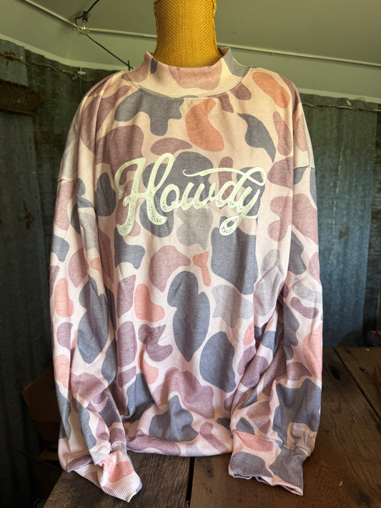 Howdy Camo Pullover