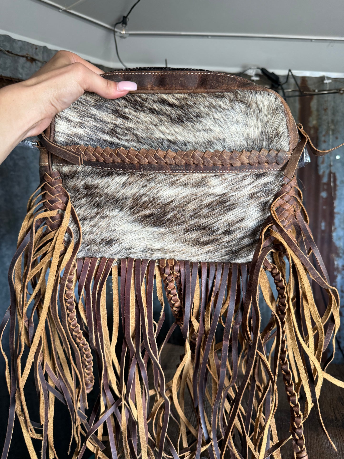 Cowhide Fringe Purse / Crossbody
