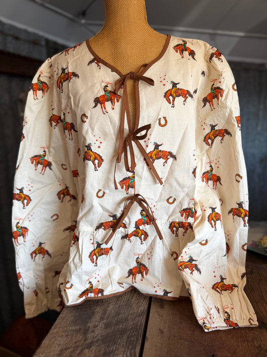Cowboy Tie Long Sleeve
