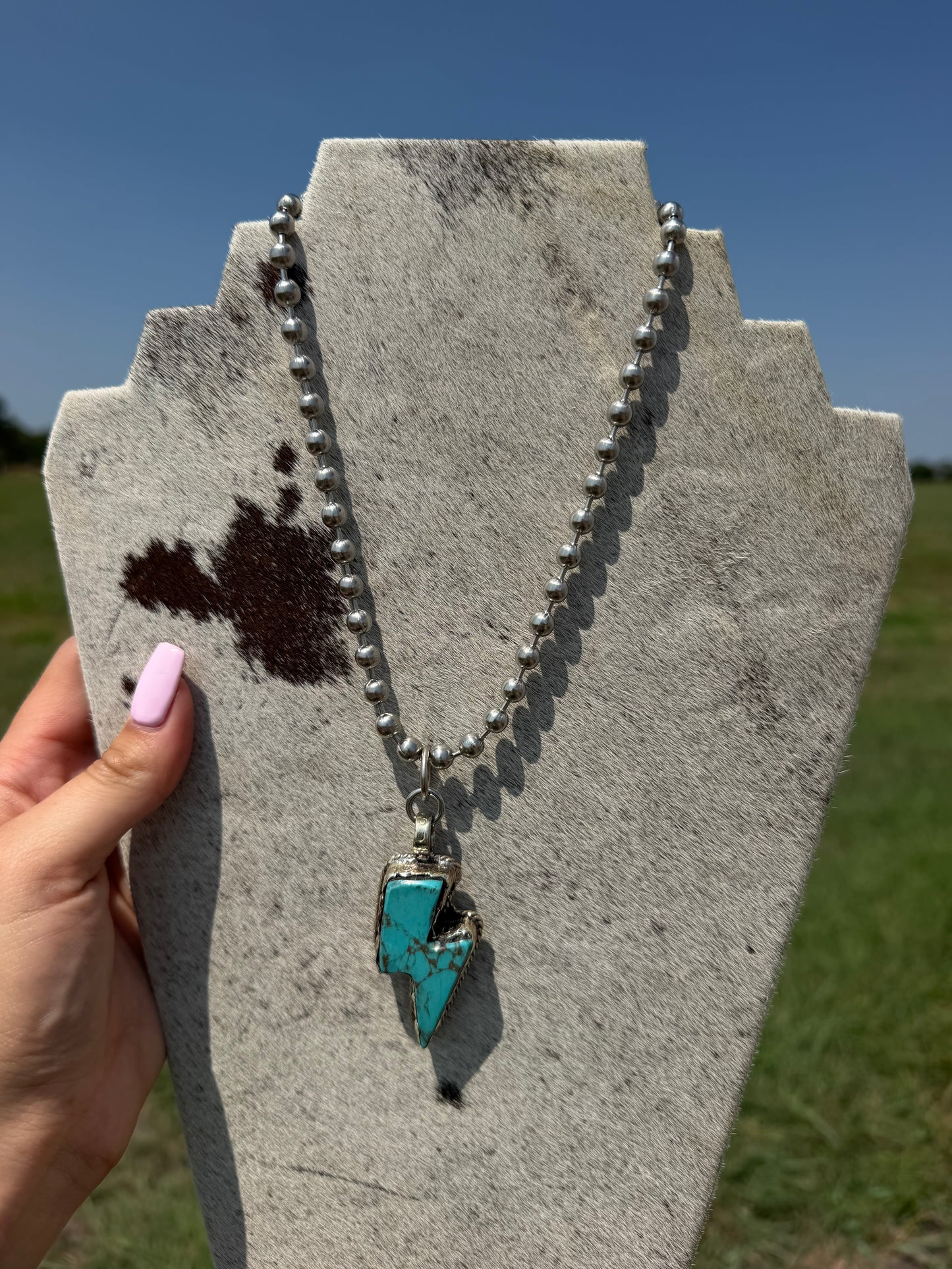 Turquoise Bolt Necklace