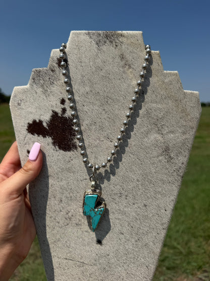Turquoise Bolt Necklace