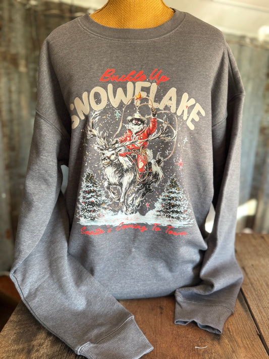 Snowflake Santa Sweatshirt