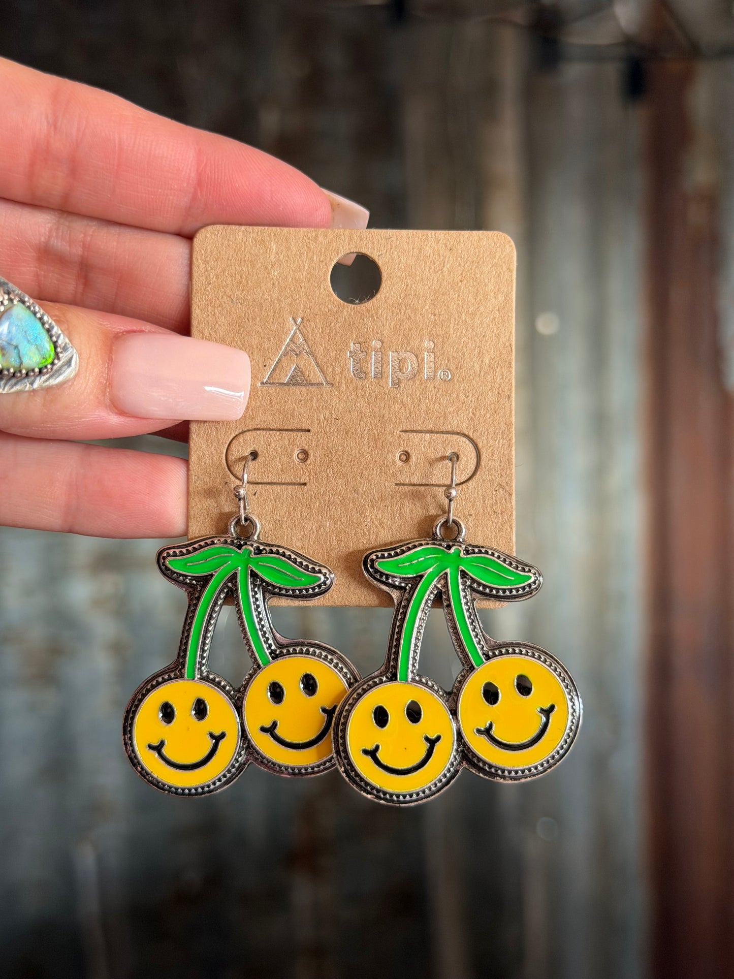 Smiley Cherry Earrings