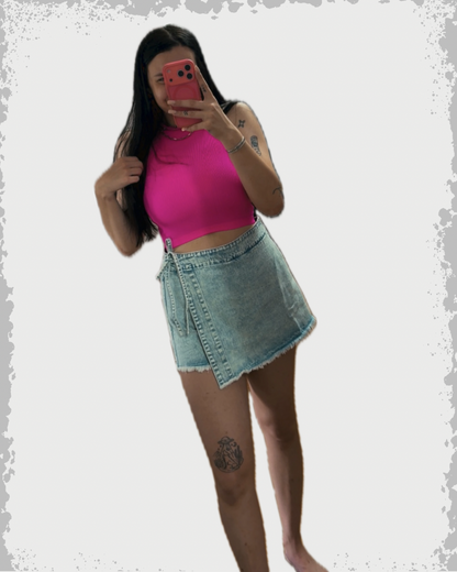 Denim Skort