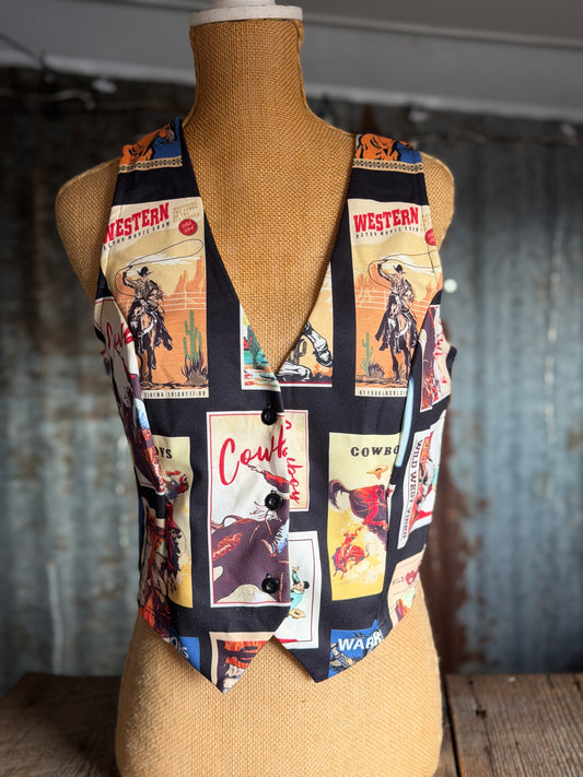 Cowboy Stamp Vest
