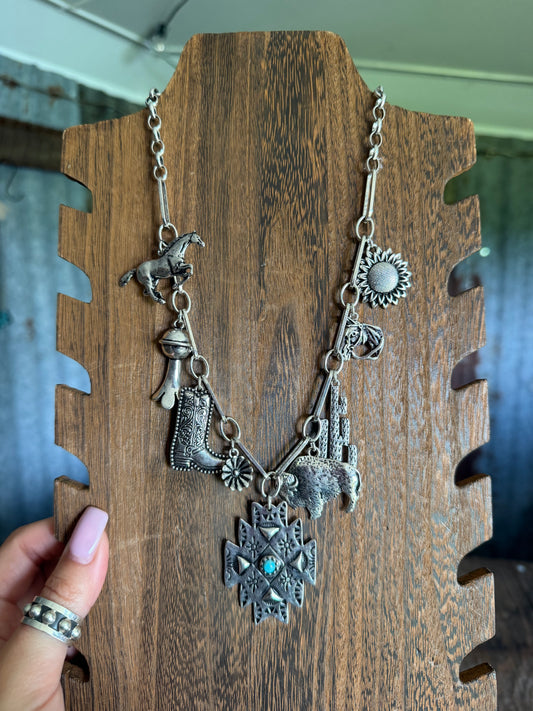 Charm Necklace - Aztec