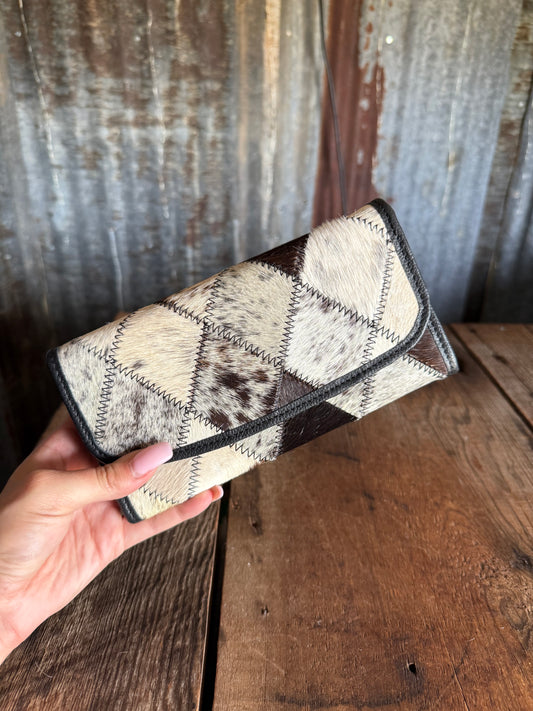 Cowhide Wallet - Black