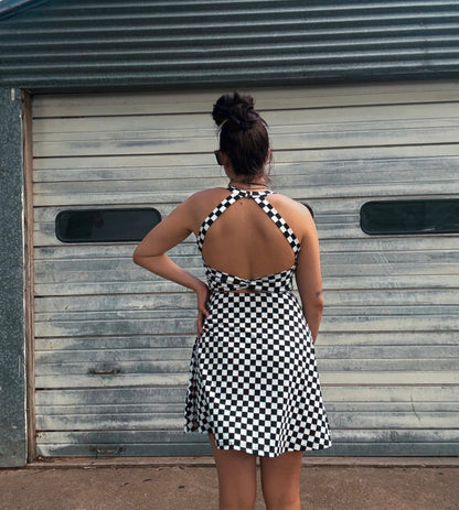 Athletic Dress / Swim Suit - Checkered