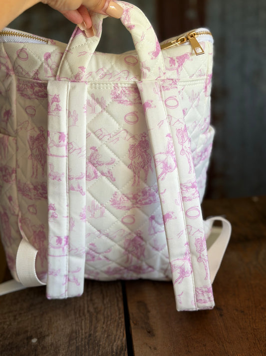 Quilted Western Backpack