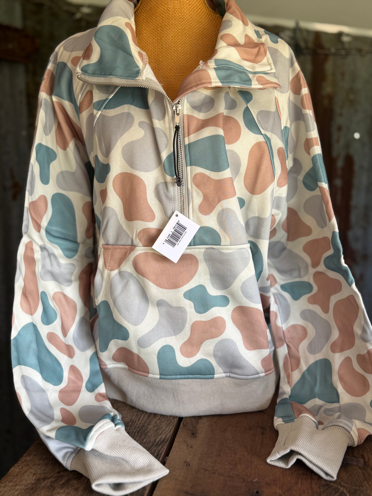 Scuba Style Camo Pullover