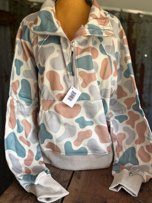 Scuba Style Camo Pullover