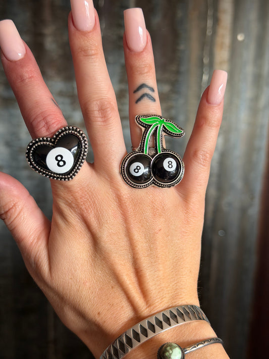 8 Ball Adjustable Ring