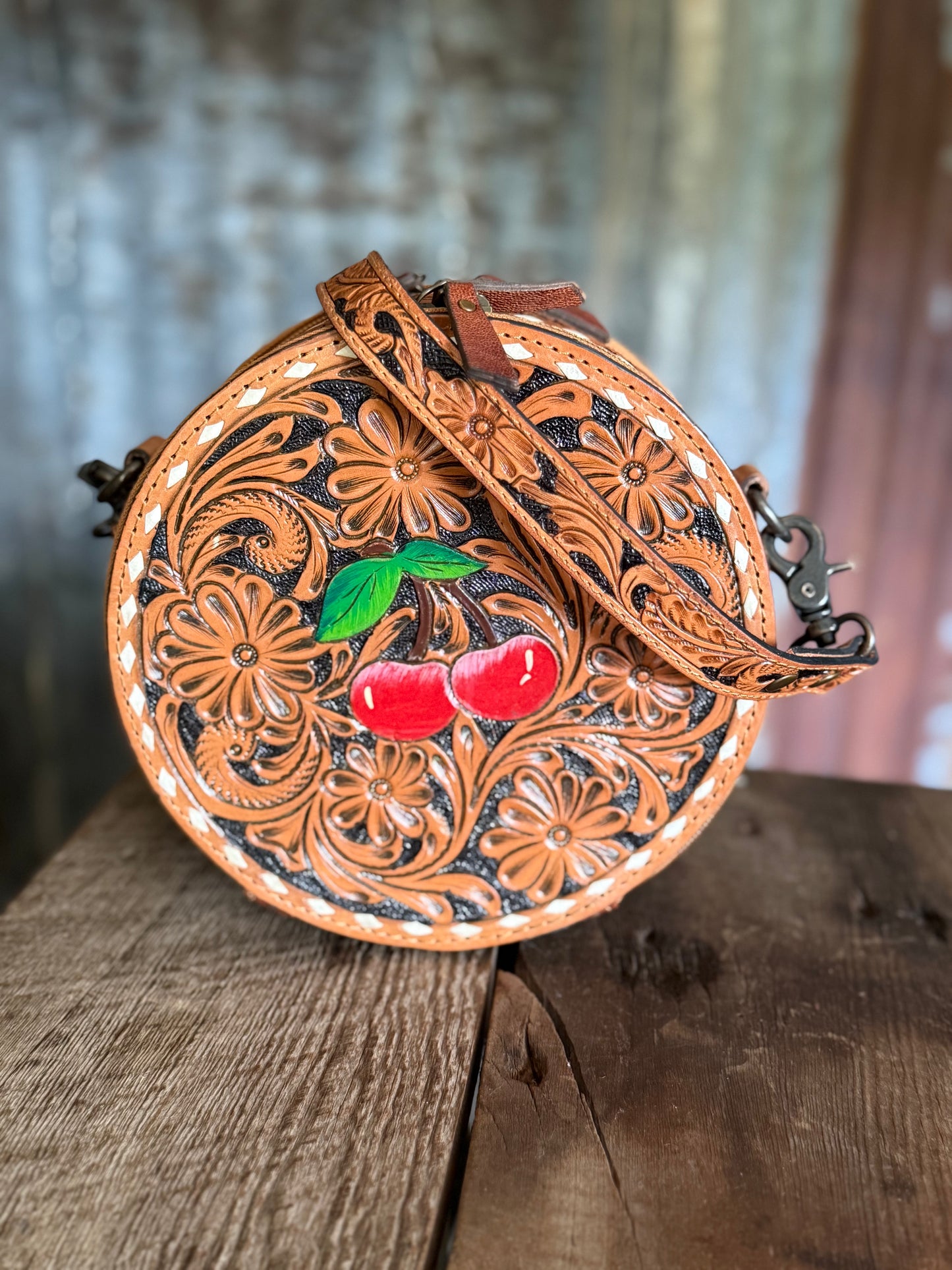 Canteen Crossbody - Cherry