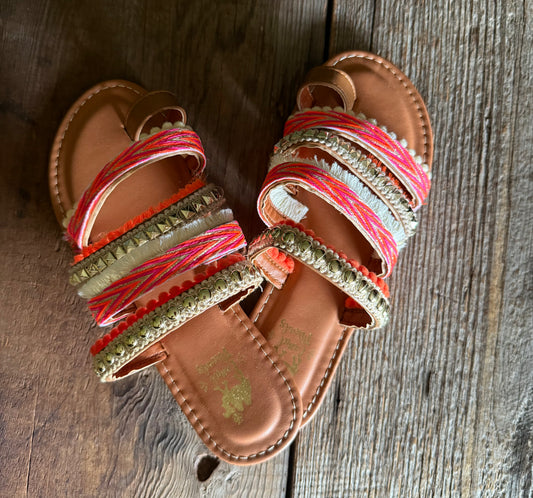 Boho Sandals - Pink