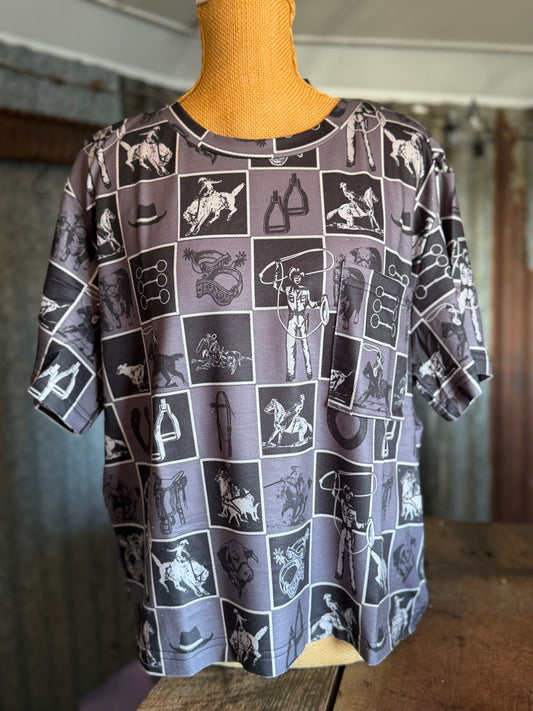 Checkered Vibes Pocket Tee - S/M