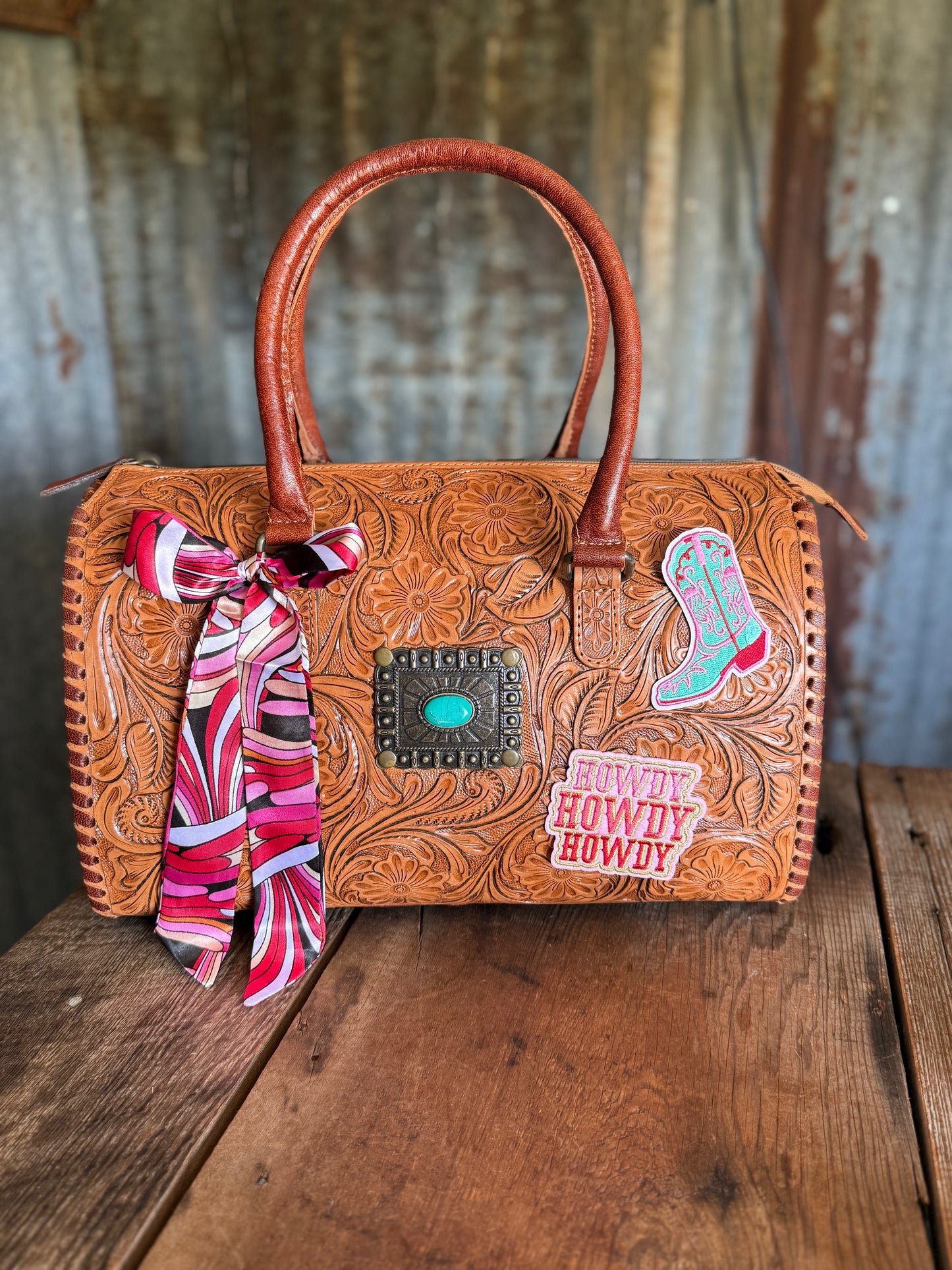 Rowdy Howdy Tooled Speedy - Large