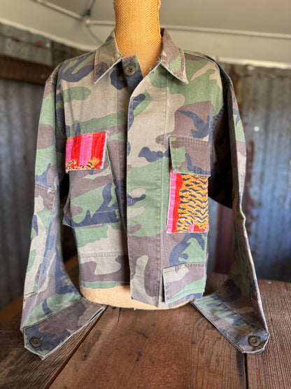 Denim Camo / Tiger Jacket