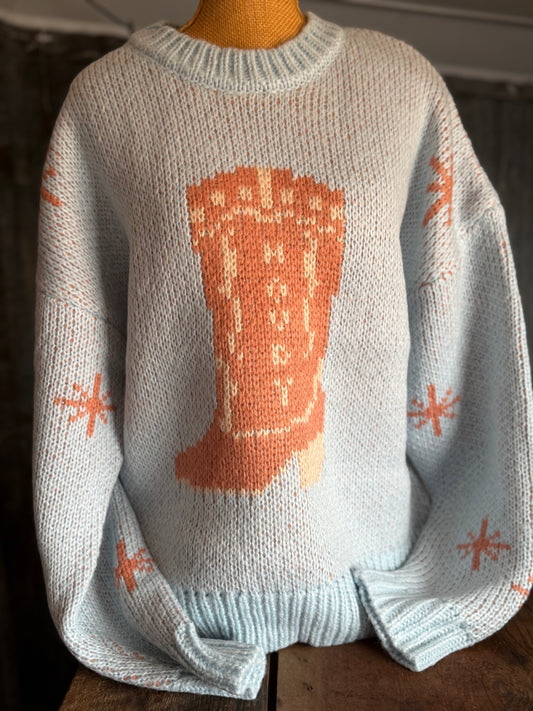Howdy Sweater - Blue