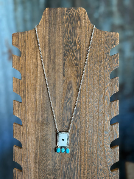 Ace of Hearts Card Necklace