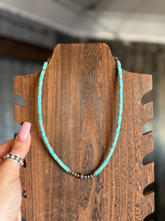 Turquoise Dream | Navajo Pearl Necklace