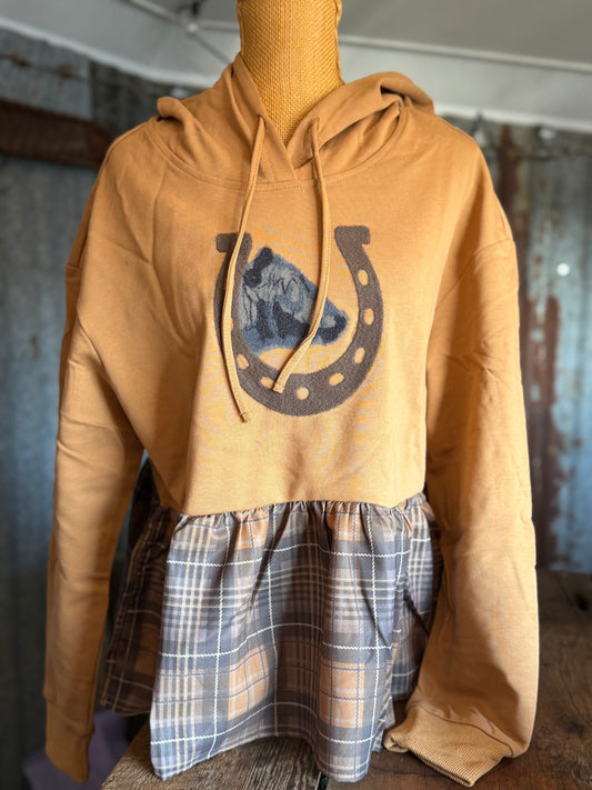 Lucky Heifer Hoodie - Mustard