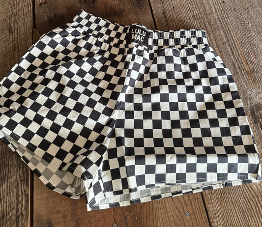 Boxer Shorts - Checkered Black/White