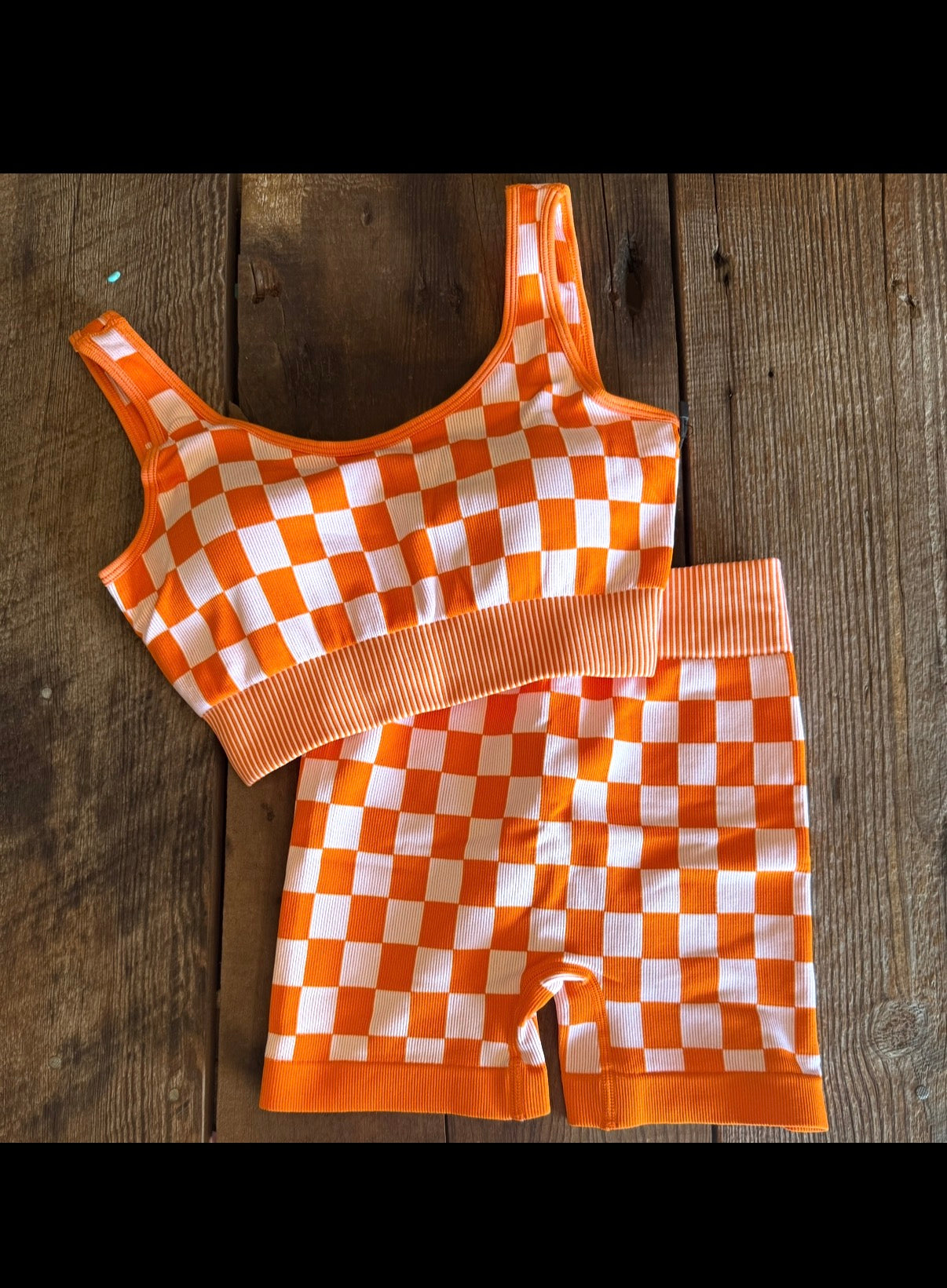 Checkered Set - Orange