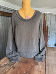 Ribbed Long Sleeve - Charcoal