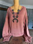 Ribbed Long Sleeve - Cedar Wood