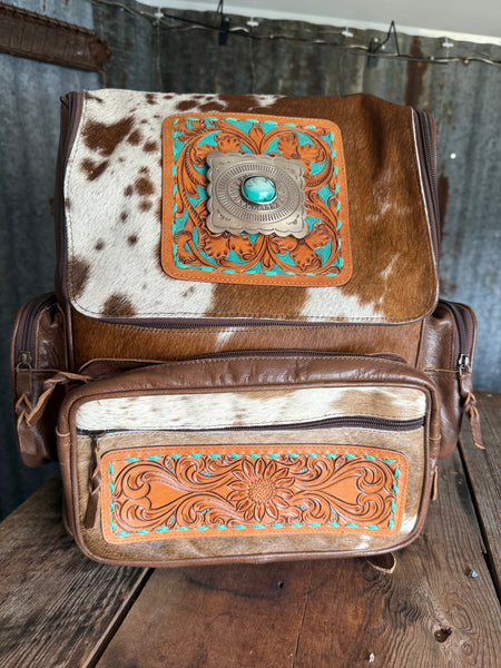 Cowhide Backpack