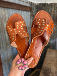 Studded Leather Sandals