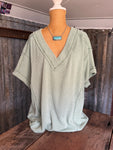 Ribbed Top - Sage