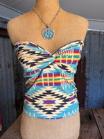 Aztec Strapless Top