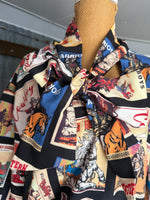 Cowboy Print Blouse