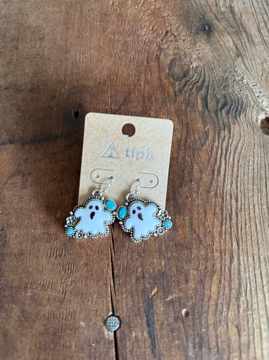 Turquoise Ghost Earrings
