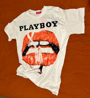 oversized playboy tee