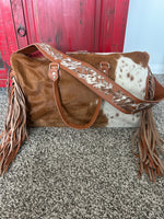 Fringe Cowhide Duffle