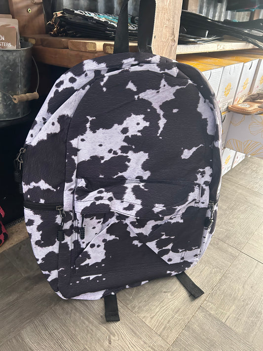 Cow Print Backpack