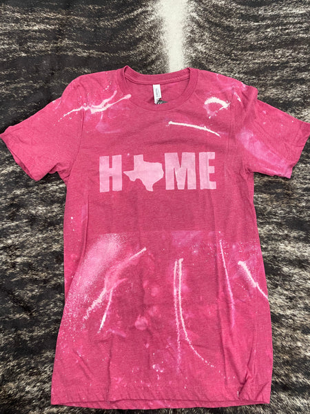 bleached pink home tee