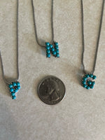 Turquoise Initial Necklace