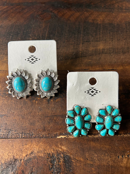 Turquoise Stud Earrings