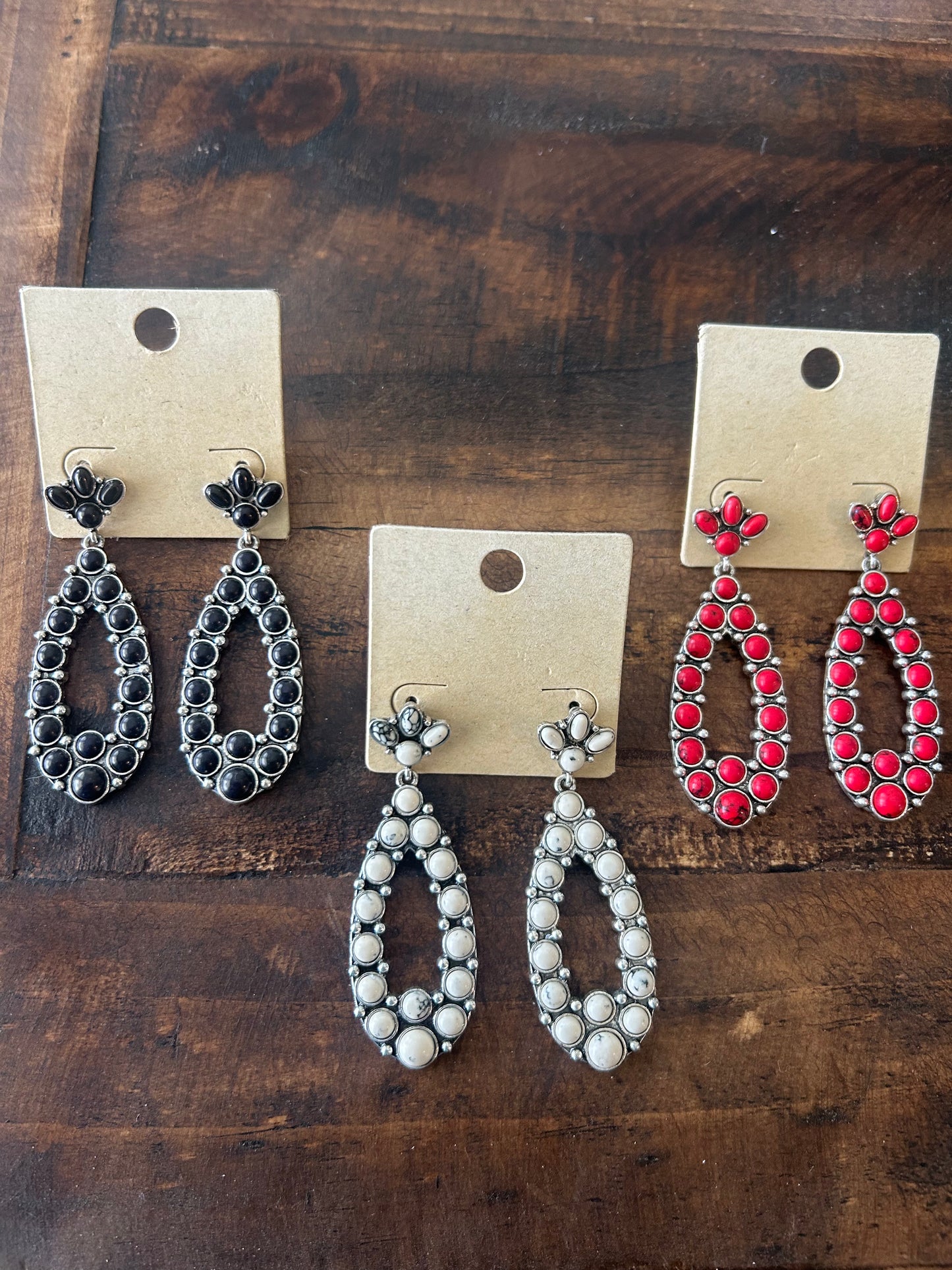 Teardrop Stud Earrings