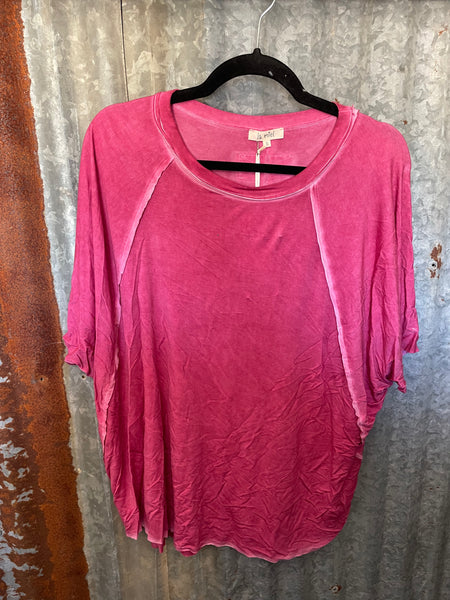 Olivia Oversized Top - pink